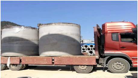 鱼化能源中心制管施工现场